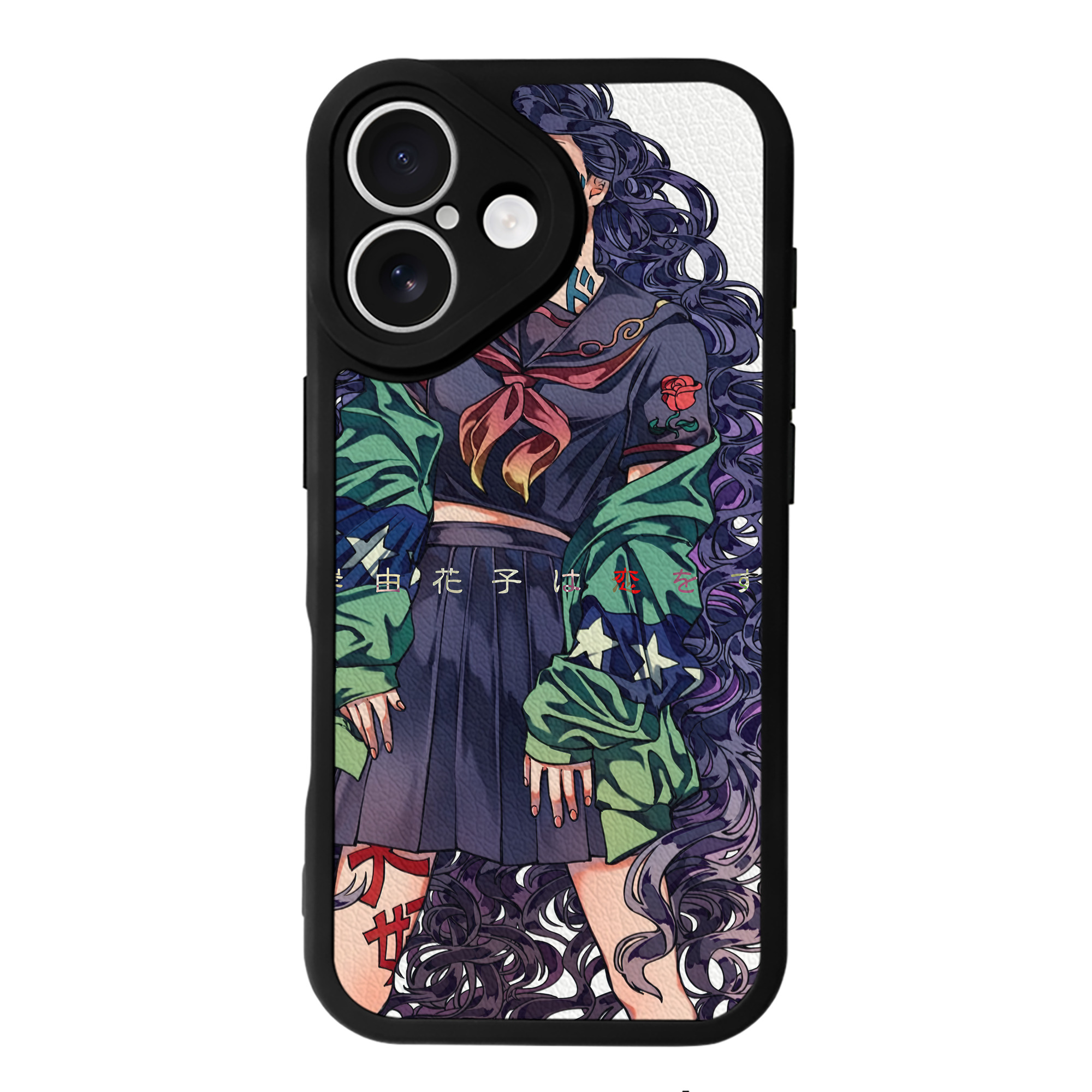 （画像用） ジョジョの奇妙な冒険 JoJo's Bizarre Adventure 【iPhone 16シリーズ対応】シリコンスマホケース（レザー調） 材質：シリコン